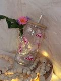 Tumbler Cups with Bamboo lid and Straw